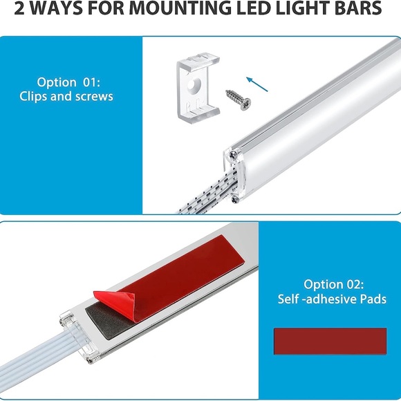 Under Cabinet LED Lights Kit RGB + 5000K - Picture 10 of 11